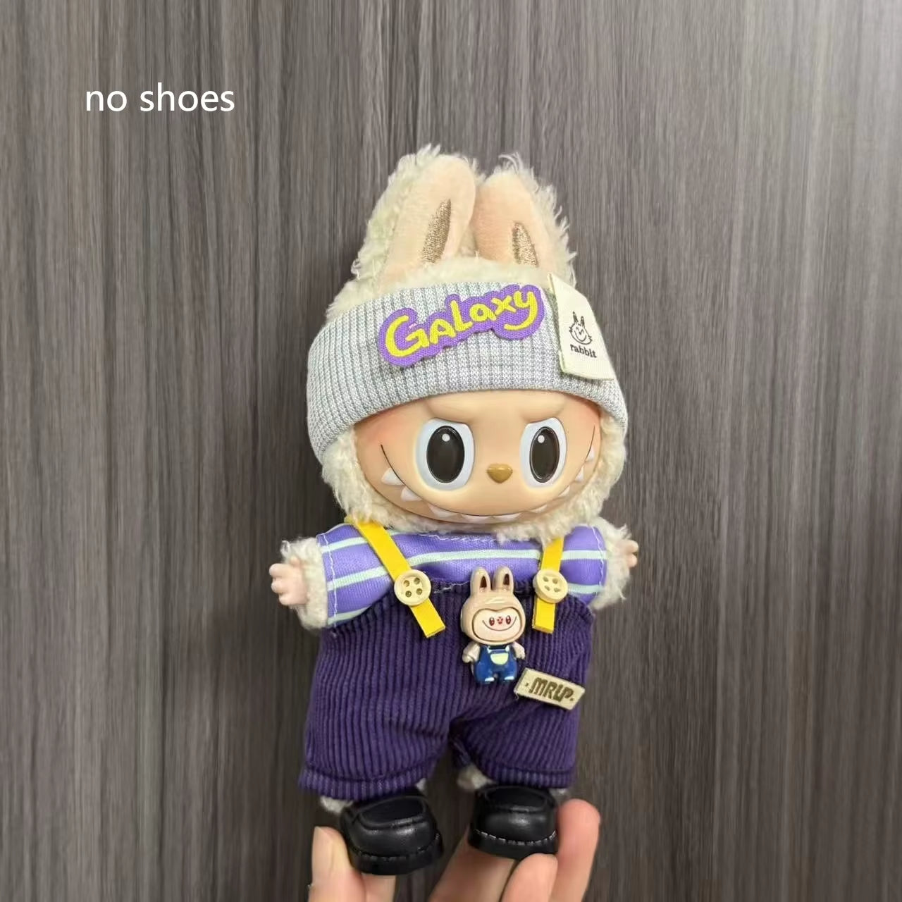 Only Clothes for Labubu Pendant Doll Clothing 17Cm Skirt Dressing Set Halloween Baby Dolls Cute Toy Gift Wings Fashion Trend