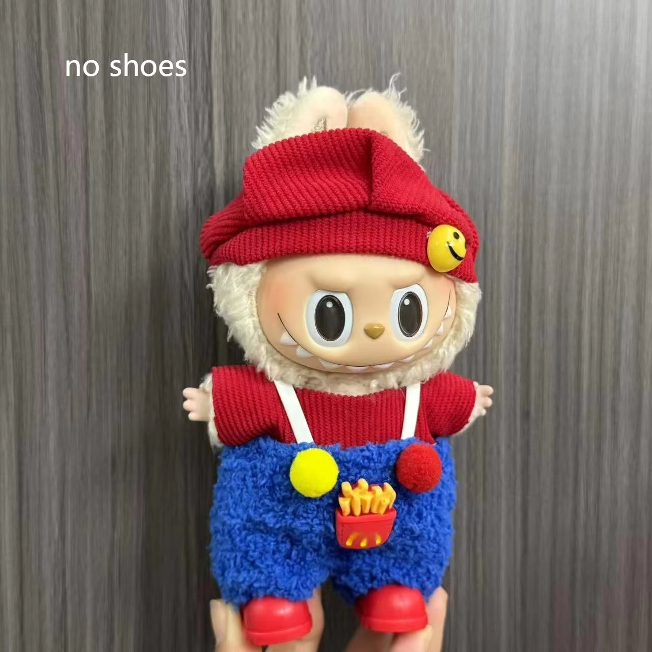 Only Clothes for Labubu Pendant Doll Clothing 17Cm Skirt Dressing Set Halloween Baby Dolls Cute Toy Gift Wings Fashion Trend