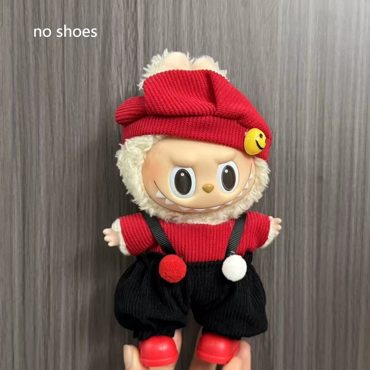 Only Clothes for Labubu Pendant Doll Clothing 17Cm Skirt Dressing Set Halloween Baby Dolls Cute Toy Gift Wings Fashion Trend