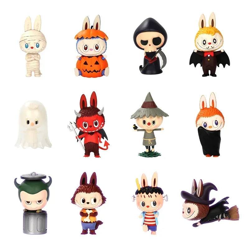 Labubu Halloween Monster Carnival Series Blind Box Toys Kawaii Anime Action Figure Surprise Mystery Box Dolls Girl Gift
