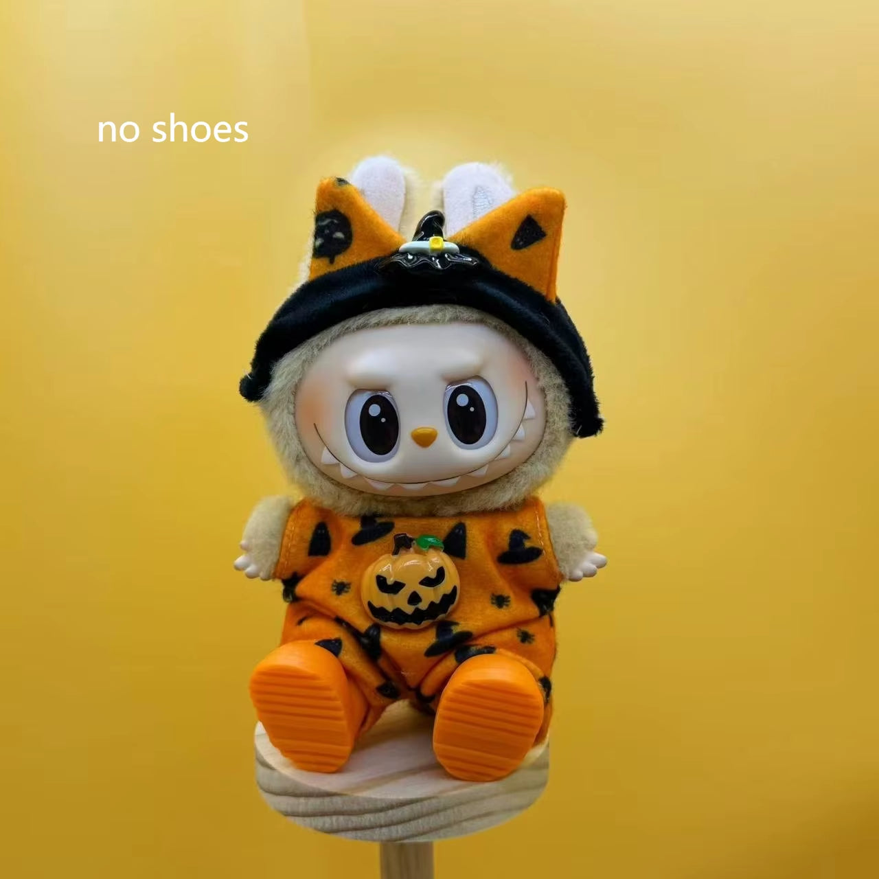 Only Clothes for Labubu Pendant Doll Clothing 17Cm Skirt Dressing Set Halloween Baby Dolls Cute Toy Gift Wings Fashion Trend