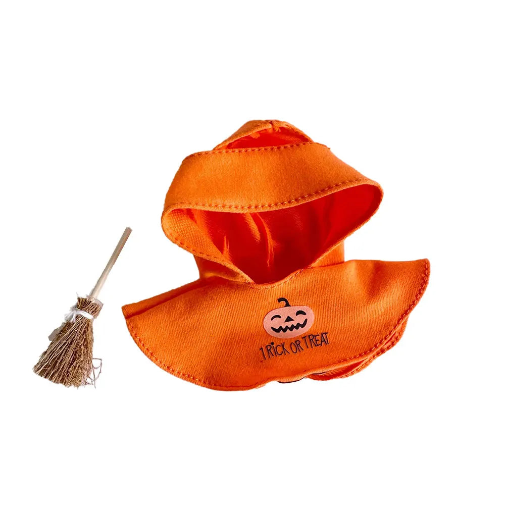 Labubu 3.0 Halloween Bat Pumpkin Set for Korea Kpop Exo Small Broom Cloak Dolls Accessories