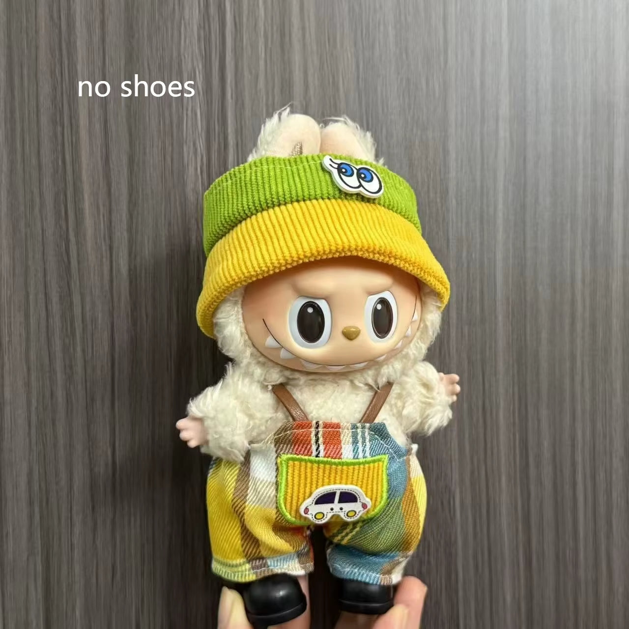 Only Clothes for Labubu Pendant Doll Clothing 17Cm Skirt Dressing Set Halloween Baby Dolls Cute Toy Gift Wings Fashion Trend