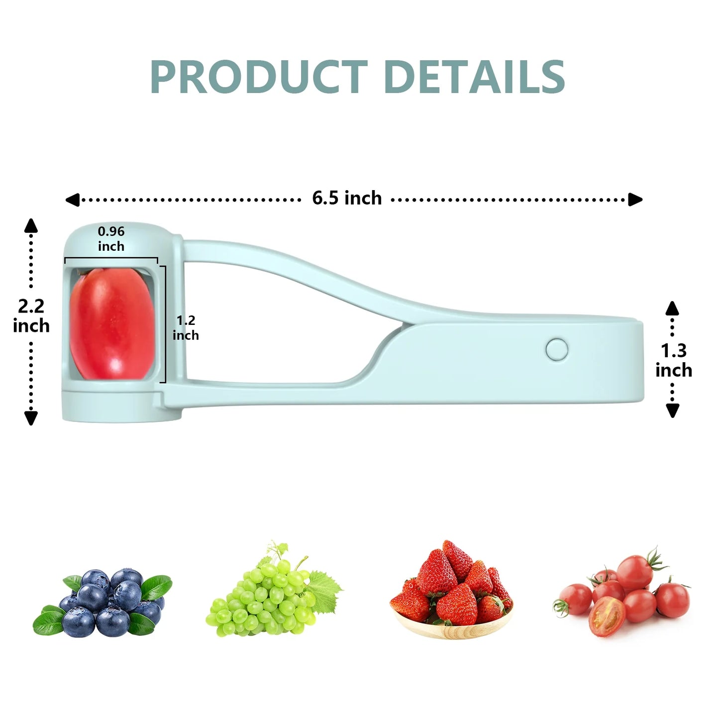 Plastic Grape Cutter for Toddlers,Tomato Strawberry Slicer Quarter for Fruit Salad Gadget